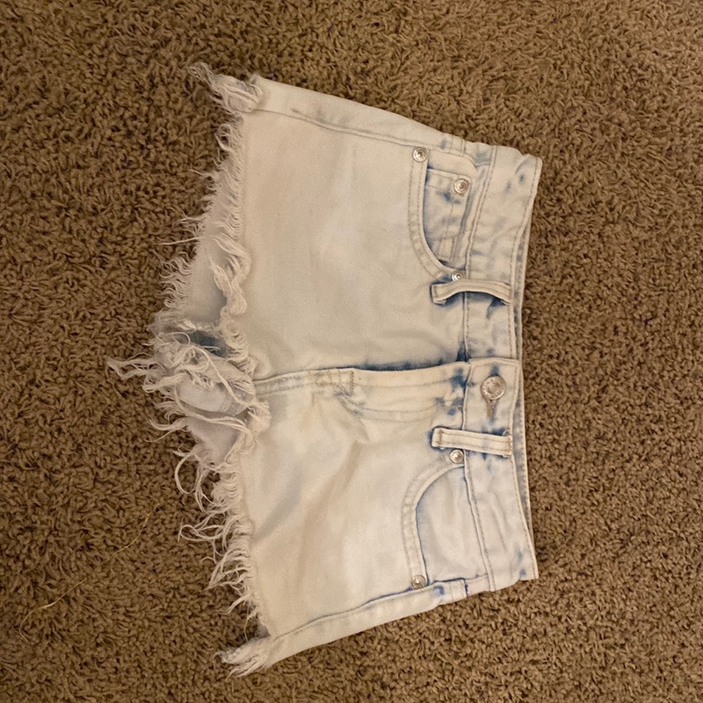 7 For All Mankind white wash little girls shorts